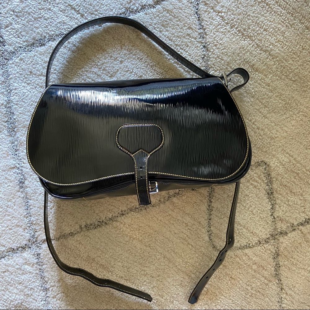 Sold!!🕴PRADA Glossy leather sachet bag 💯 Unisex - Picture 16 of 17